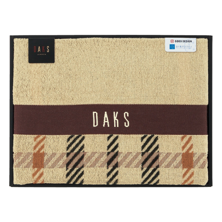 ハートマークショップ】【DAKS】ハウスチェック ハーフケット ブラウン